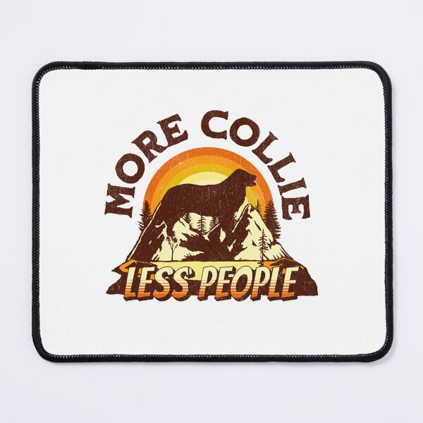 Item preview, Border Collie Less People Vintage Hiking Camping Gift designed and sold by Guarddogdrive.