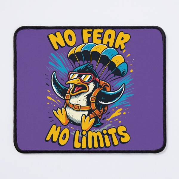 Item preview, No Fear No Limits Penguin designed and sold by Hoof Crafted Studio.