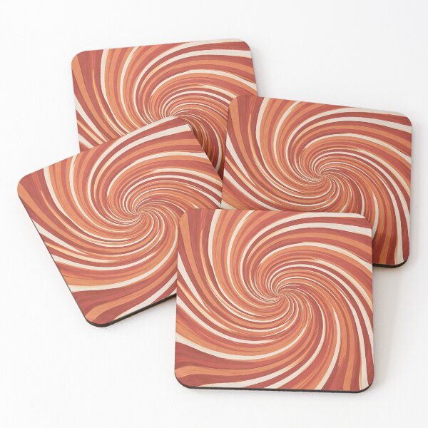 Item preview, Swirling Cinnabar & Albescent White Vortex limited edition design – new release  designed and sold by The Cozy Stripe | Modern Textile Stories.