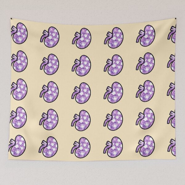 Item preview, Kidney Histology Microscopy Sticker Nephrology designed and sold by LethallyBlonde.