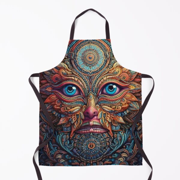 Item preview, Intricate Detailed Very Trippy Pattern Face Visionary Art designed and sold by CattlettArt.
