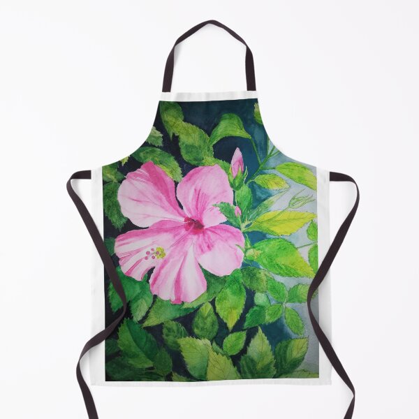 Item preview, Pink hibiscus flower watercolour painting designed and sold by esvb.