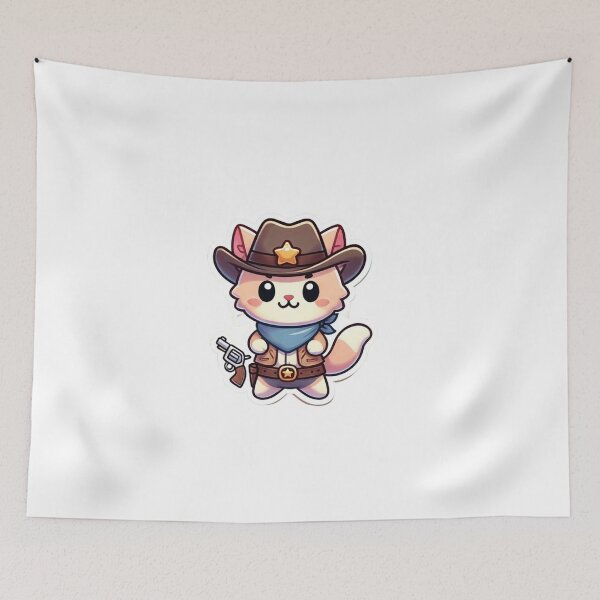 Item preview, The Rootin’-Tootin’ Cowboy Cat! designed and sold by King Of Designs.