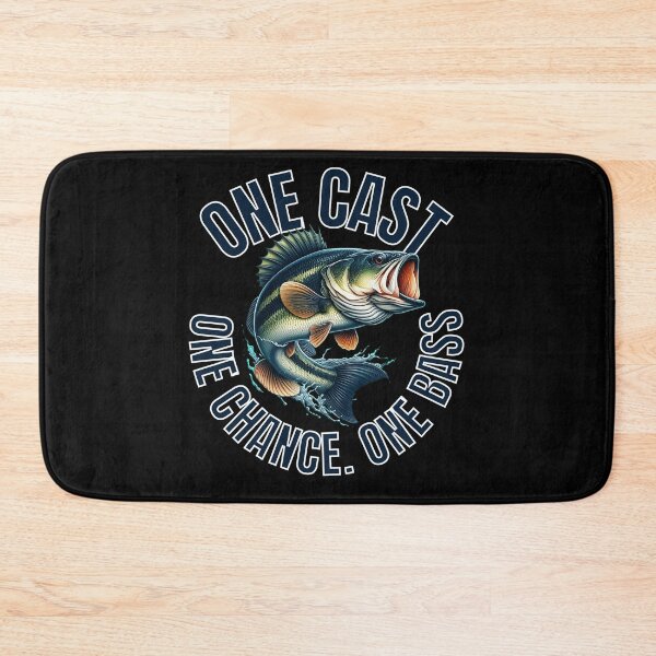 Item preview, ONE CAST. ONE CHANCE. ONE BASS FISHING Angler designed and sold by Valerie Duran - For The Love of a Horse.