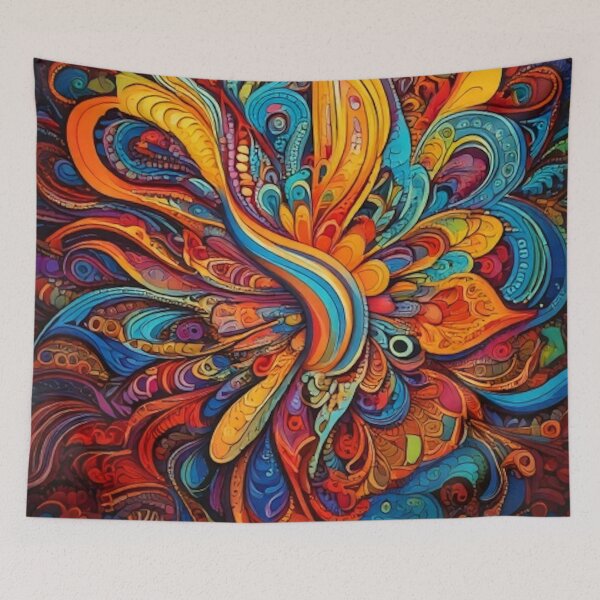 Item preview, Bright Colorful Artsy Splash Creative Abstract  designed and sold by CattlettArt.