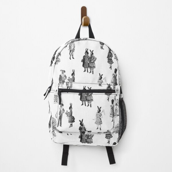 Item preview, antique victorian baby animals kids black white toile designed and sold by Gossip Rag.