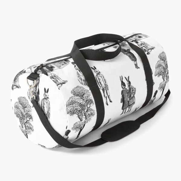 Item preview, antique victorian baby animals kids black white toile designed and sold by Gossip Rag.