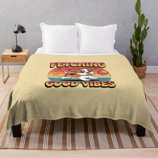 Item preview, Fetching Good Vibes – Happy Dog Pun designed and sold by Jollys-ArtShop.