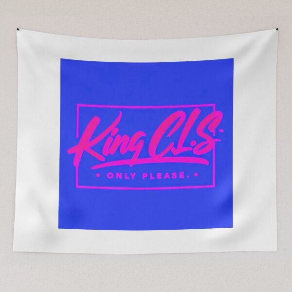 Item preview, King C.L.S Only Please Royal Plate | Light Royal Blue | Neon Pink designed and sold by Kingcls.
