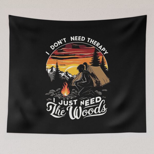 Item preview, The Woods Are My Therapy designed and sold by Nextlevellife.