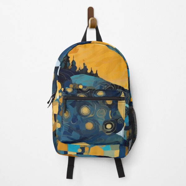 Item preview, Starry Night with Moon and Mountains designed and sold by Vicky Brago-Mitchell®.