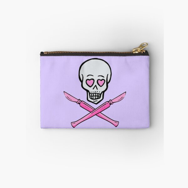 Item preview, Girly Skull Pink Scalpel Crossbones Punk Gotchic Pathology Surgery Dissection Autopsy Lethally Blonde designed and sold by LethallyBlonde.