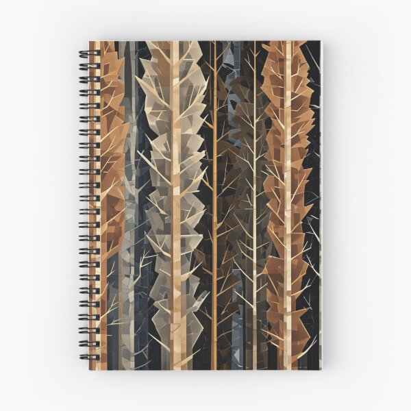 Item preview, Geometric Forest Pattern – Abstract Autumn Trees Art designed and sold by Art Garden.