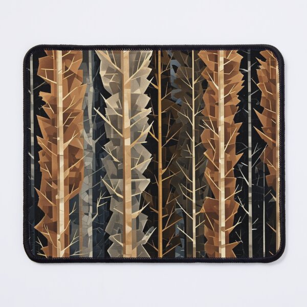 Item preview, Geometric Forest Pattern – Abstract Autumn Trees Art designed and sold by Art Garden.