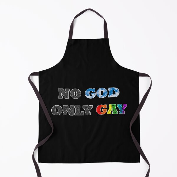 Item preview, NO GOD ONLY GAY designed and sold by Qweird Artistry.