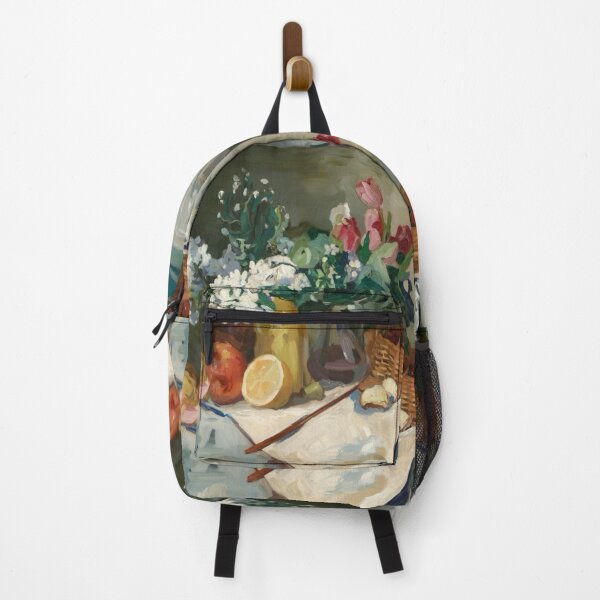 Item preview, French Still Life with Flowers and Fruit – Classic Impressionist Art designed and sold by CARRAANN.