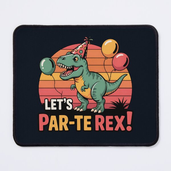 Item preview, Let’s Par-te Rex! – Funny T-Rex Party Pun designed and sold by Jollys-ArtShop.
