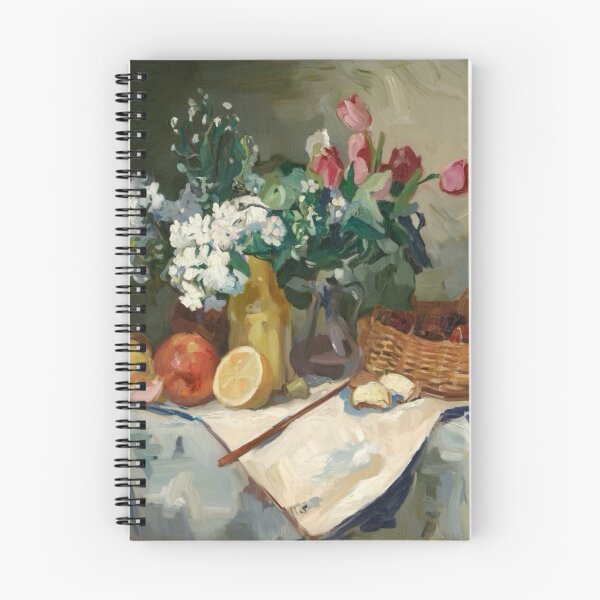 Item preview, French Still Life with Flowers and Fruit – Classic Impressionist Art designed and sold by CARRAANN.