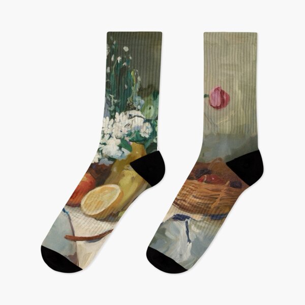Item preview, French Still Life with Flowers and Fruit – Classic Impressionist Art designed and sold by CARRAANN.