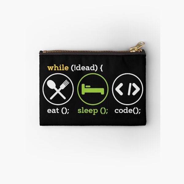Item preview, While Not Dead Eat Sleep Code - Programmer designed and sold by anziehend.