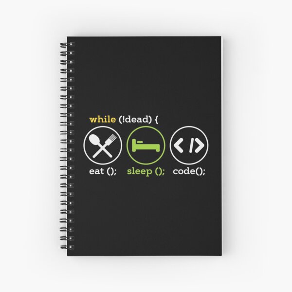Artikelvorschau, While Not Dead Eat Sleep Code - Programmierer entworfen und verkauft von anziehend.