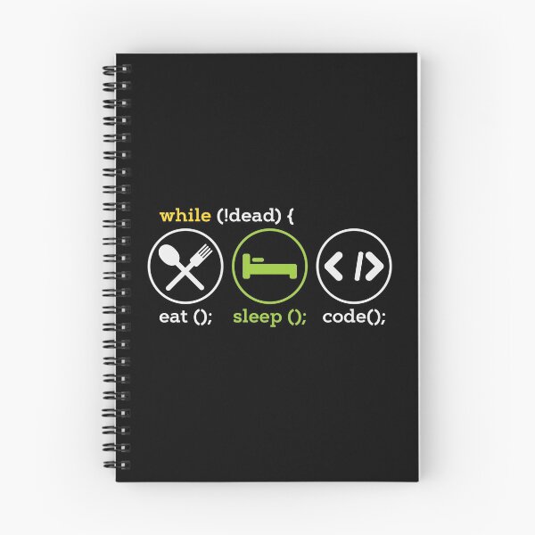 Item preview, While Not Dead Eat Sleep Code - Programmer designed and sold by anziehend.