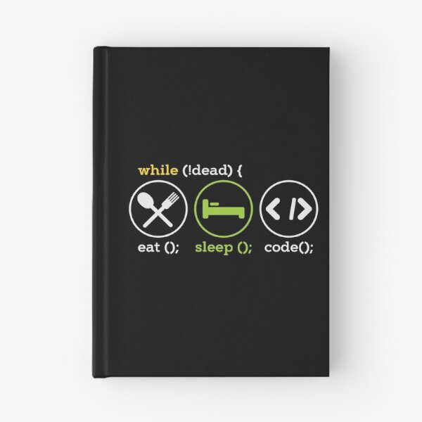 Item preview, While Not Dead Eat Sleep Code - Programmer designed and sold by anziehend.
