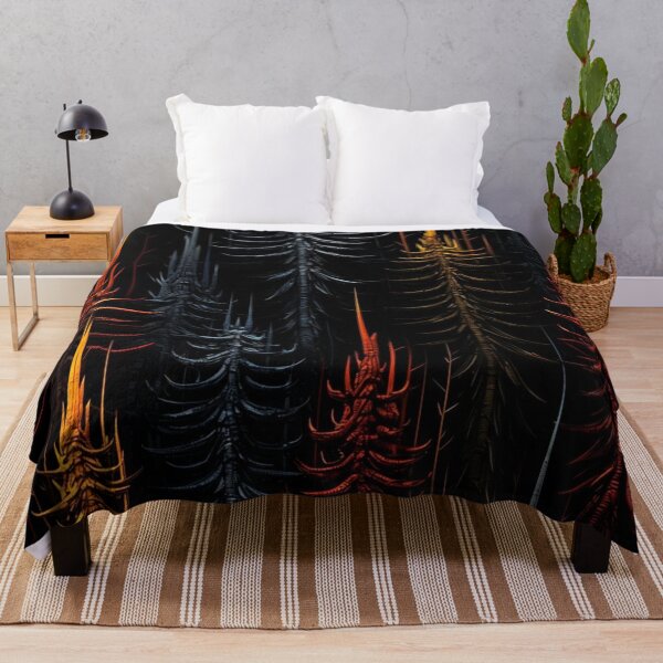Item preview, Dark Surreal Forest – Glowing Abstract Tree Art designed and sold by Art Garden.