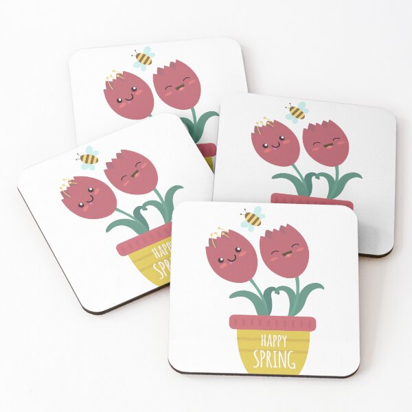 Item preview, Happy Spring - Tulips and Bee designed and sold by TodoBonito.