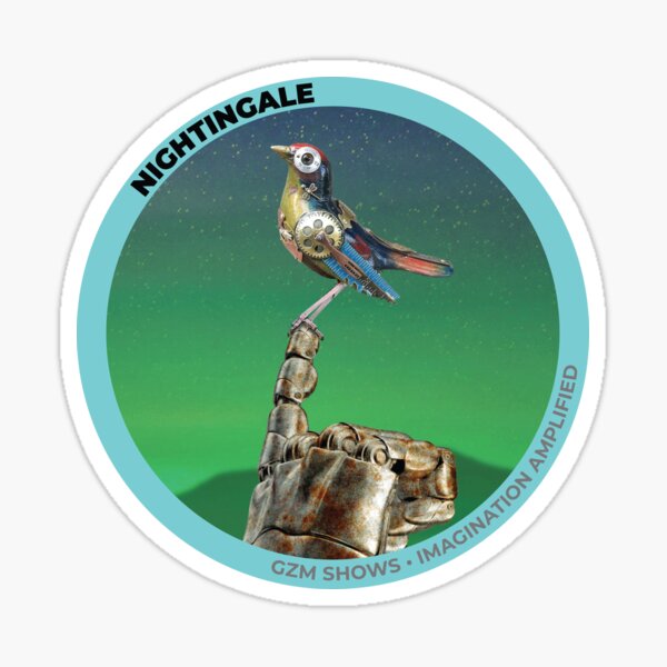 Item preview, Nightingale Official Sticker designed and sold by GZMShows.
