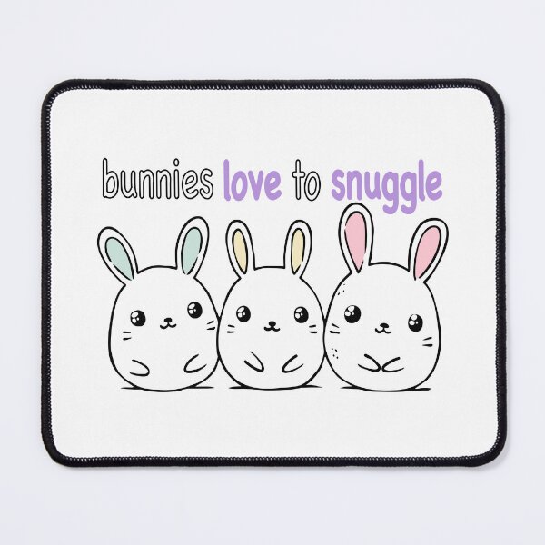 Item preview, three cute bunnies love to snuggle designed and sold by MaveArts.