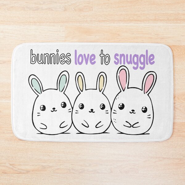 Item preview, three cute bunnies love to snuggle designed and sold by MaveArts.