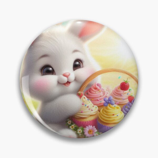 Item preview, Cute Bunny with cupcakes designed and sold by DollsCouture.