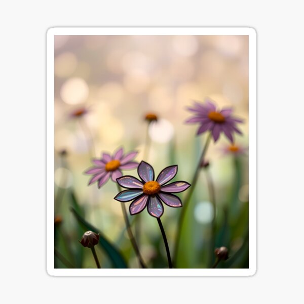 Item preview, Flower Meadow Stained Glass designed and sold by Sachie's Studio.