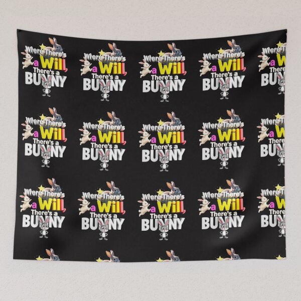 Item preview, WHERE THERE'S A WILL, THERE'S A BUNNY T-Shirt – Perfect for Every Bunny Lover! designed and sold by Mikel-empire.