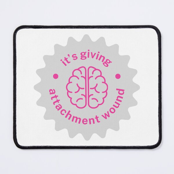 Item preview, "It’s Giving Attachment Wound" – Funny Psychology Sticker | Mental Health Humor | Psych Major Gift designed and sold by blush mind.