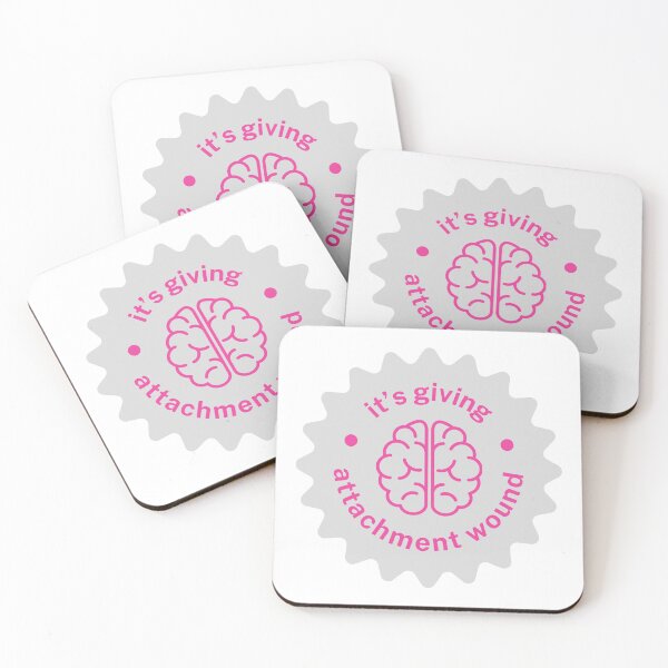 Item preview, "It’s Giving Attachment Wound" – Funny Psychology Sticker | Mental Health Humor | Psych Major Gift designed and sold by blush mind.