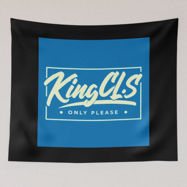 Item preview, King C.L.S Only Please Royal Plate | Pacific Blue | Cream White designed and sold by Kingcls.