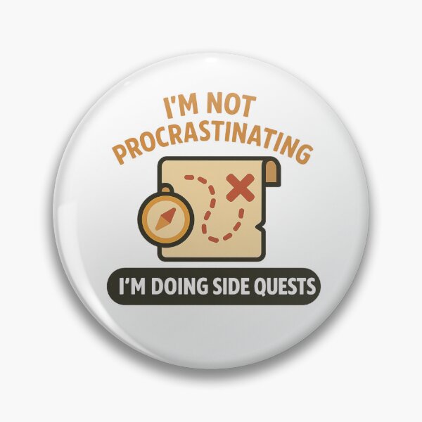 Item preview, "I'm Not Procrastinating, I'm Doing Side Quests – Funny Gamer Quote Gift" designed and sold by DJCApparel.