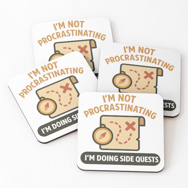 Item preview, "I'm Not Procrastinating, I'm Doing Side Quests – Funny Gamer Quote Gift" designed and sold by DJCApparel.