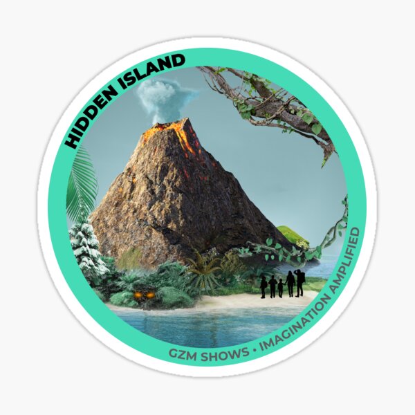 Item preview, Hidden Island Official Sticketr designed and sold by GZMShows.