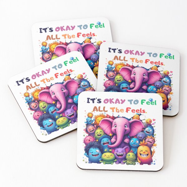 Item preview, It's Okay To Feel All The Feels, Speech Therapy, ABA Therapist, BCBA, Mental Health, RBT, AAC designed and sold by Orvista.