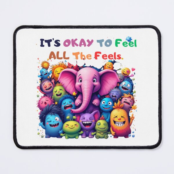 Item preview, It's Okay To Feel All The Feels, Speech Therapy, ABA Therapist, BCBA, Mental Health, RBT, AAC designed and sold by Orvista.