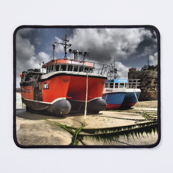Item preview, Fishing Boats Newquay Harbour, Cornwall. designed and sold by Hazel Jones - Rhodes .