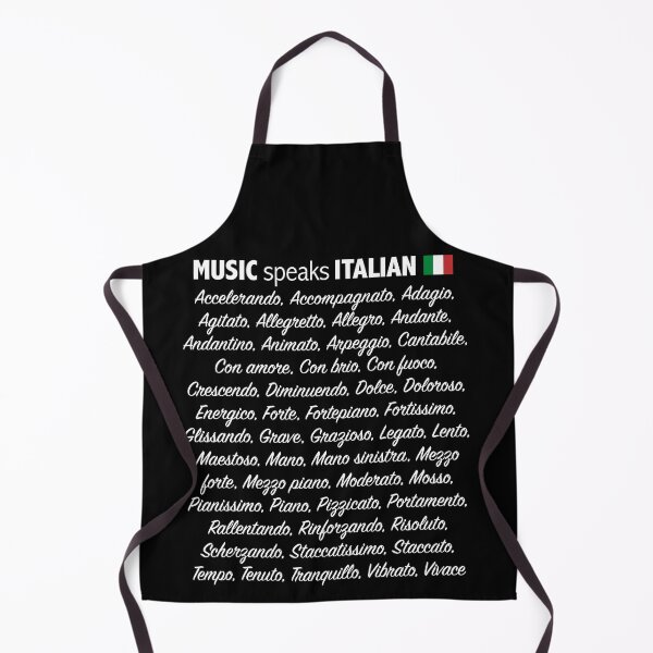 Item preview, Music Speaks Italian, Musical Terminology designed and sold by Peter P @ MedleyMerch.