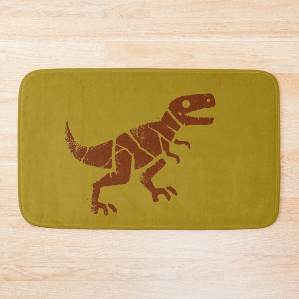 Item preview, Earthen T-Rex Petroglyph: Minimalist Arawak-inspired Dinosaur Art in Terracotta and Earth Tones for Cultural Decor designed and sold by H Jonas.