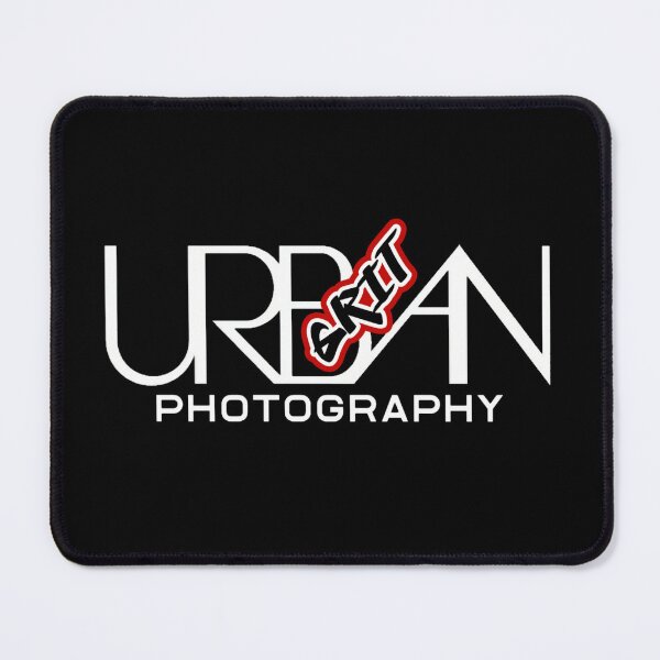 Item preview, for dark colored products-Urban Grit Photography Minimalist Logo-Red designed and sold by BIMMIG.