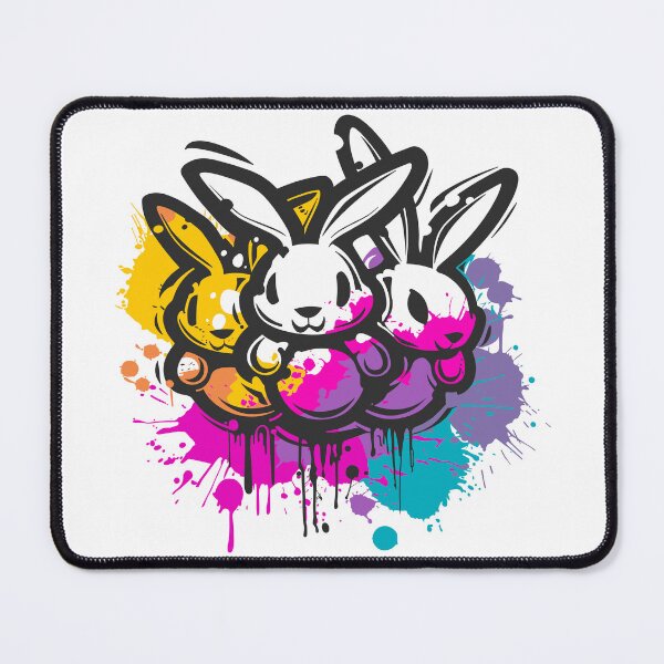 Item preview, graffity bunny easter version - 3 rabbits designed and sold by MaveArts.