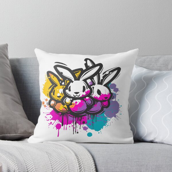 Item preview, graffity bunny easter version - 3 rabbits designed and sold by MaveArts.