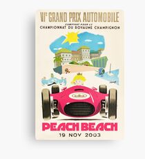 Peach Beach Grand Prix Canvas Print